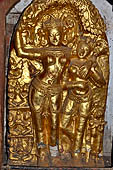 Ananda temple Bagan, Myanmar. Images of the life historical Buddha from birth to death of the circumambulatory corridors. 